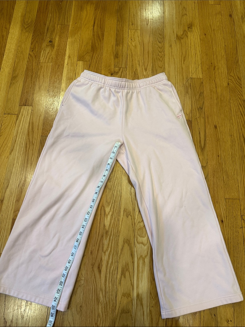 Fabletics Light Pink Wide-Leg Sweatpants